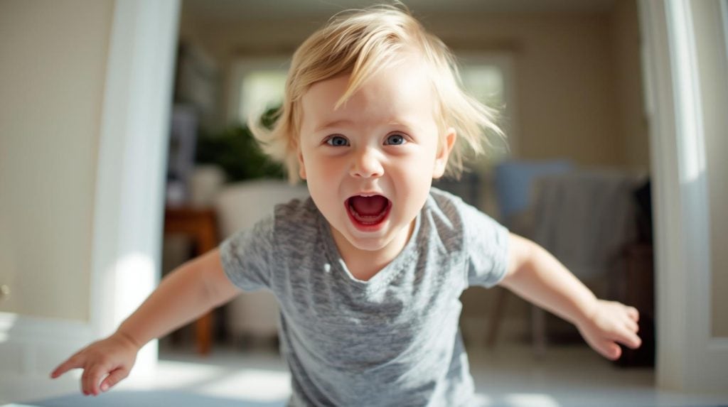 készíts egy 1200x628 pixeles képet egy hiperaktív kisgyerekről